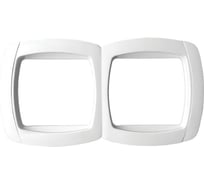 2-местная горизонтальная рамка EKF Париж, белая, Simple SQESM-G-302-10