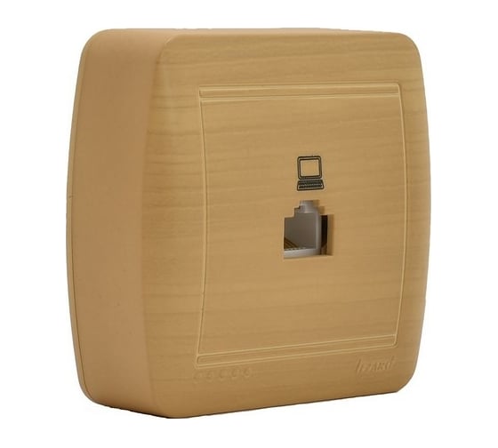 Компьютерная розетка Lezard DEMET ясень 711-4700-139