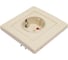 Розетка LEZARD RAIN с защитой от детей, керамика, крем 703-0303-124 2