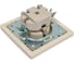 Розетка LEZARD RAIN с защитой от детей, керамика, крем 703-0303-124 5