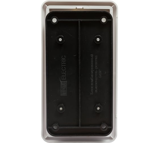 Комбинированный блок TDM ELECTRIC БКВР 3-х клавишный выключатель + розетка, 2П+З, с з/ш SQ1813-0003
