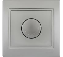 Диммер с фильтром и предохранителем Lezard MIRA 500 Вт, серый металлик, со вставкой 701-1010-117