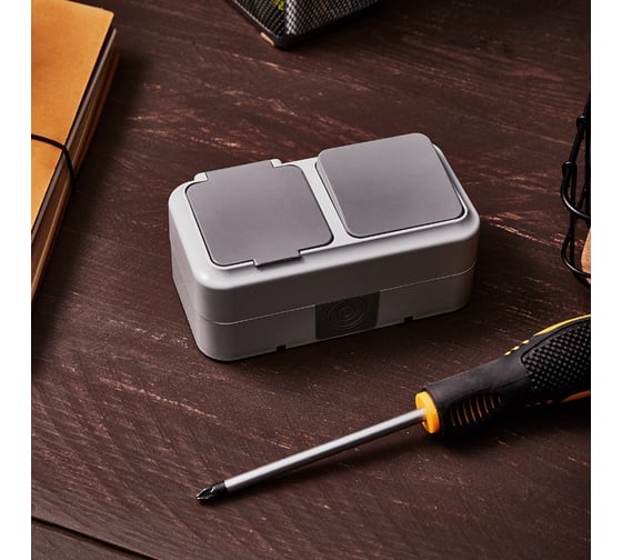 Одноклавишный выключатель + розетка REXANT IP54 выключатель 10 А ...