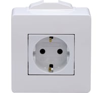 Коробка в сборе DKC с силовой розеткой, белая, 1 ШТ 10482