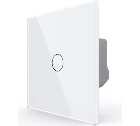 Одноклавишный сенсорный выключатель LIVOLO комплект, 1 пост, цвет белый VL-C701-11