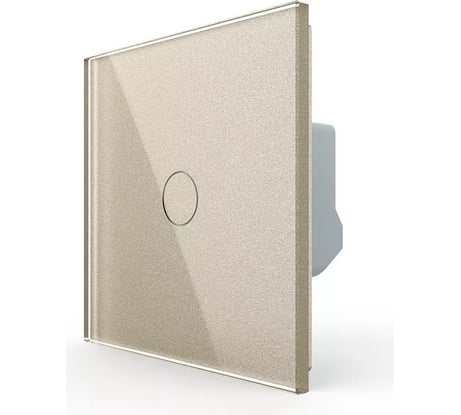 Одноклавишный сенсорный выключатель LIVOLO комплект, 1 пост, цвет шампань VL-C701-16
