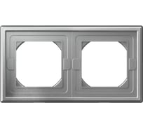 Рамка 2-постовая ArtGallery, IP44, универсальная Systeme Electric Алюминий GAL440302