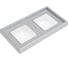 Рамка 2-постовая ArtGallery, IP44, универсальная Systeme Electric Алюминий GAL440302 4