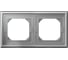 Рамка 2-постовая ArtGallery, IP44, универсальная Systeme Electric Алюминий GAL440302 1