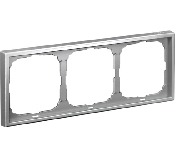 Рамка Systeme Electric ArtGallery Алюминий 3-постовая, универсальная GAL000303 1