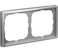 Рамка Systeme Electric ArtGallery Алюминий 2-постовая, универсальная GAL000302