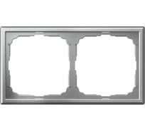 Рамка 2-постовая ArtGallery, универсальная Systeme Electric Алюминий GAL000302