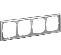 Рамка Systeme Electric ArtGallery Алюминий 4-постовая, универсальная GAL000304