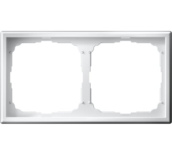 Рамка Systeme Electric ArtGallery Белый 2-постовая, универсальная GAL000102 1