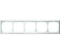 Рамка Systeme Electric ArtGallery Белый 5-постовая, универсальная GAL000105