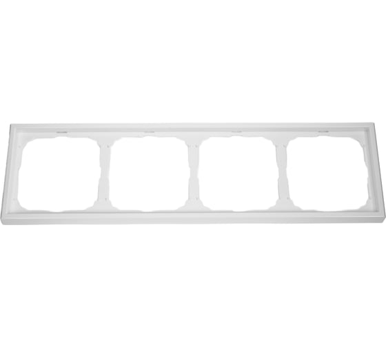 Рамка Systeme Electric ArtGallery Белый 4-постовая, универсальная GAL000104 1