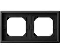 Рамка 2-постовая ArtGallery, IP44, универсальная Systeme Electric Карбон GAL441002
