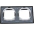 Рамка 2-постовая ArtGallery, IP44, универсальная Systeme Electric Карбон GAL441002 5