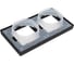 Рамка 2-постовая ArtGallery, IP44, универсальная Systeme Electric Карбон GAL441002 6