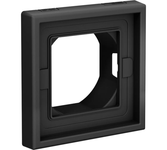 Рамка Systeme Electric ArtGallery Карбон 1-постовая IP44 GAL441001