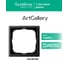 Рамка 1-постовая ArtGallery, универсальная Systeme Electric Карбон GAL001001 8