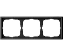 Рамка Systeme Electric ArtGallery Карбон 3-постовая, универсальная GAL001003