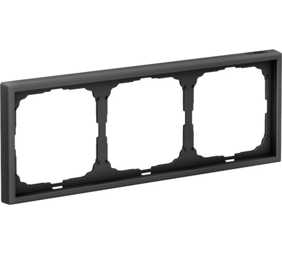 Рамка Systeme Electric 3-постовая ArtGallery универсальная Карбон GAL001003