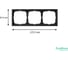 Рамка Systeme Electric 3-постовая ArtGallery универсальная Карбон GAL001003 7