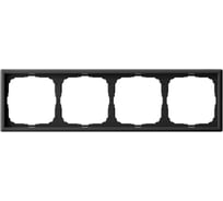 Рамка Systeme Electric ArtGallery Карбон 4-постовая, универсальная GAL001004