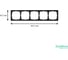 Рамка 5-постовая ArtGallery, универсальная Systeme Electric Карбон GAL001005 5