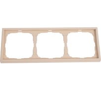 Рамка Systeme Electric ArtGallery Песочный 3-постовая, универсальная GAL001203