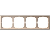 Рамка 4-постовая ArtGallery, универсальная Systeme Electric Песочный GAL001204