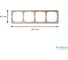 Рамка 4-постовая ArtGallery, универсальная Systeme Electric Песочный GAL001204 6
