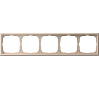 Рамка 5-постовая ArtGallery, универсальная Systeme Electric Песочный GAL001205