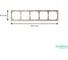 Рамка 5-постовая ArtGallery, универсальная Systeme Electric Песочный GAL001205 7