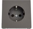 Розетка с заземлением со шторками ArtGallery Systeme Electric 16А, механизм, Алюминий GAL000345 3