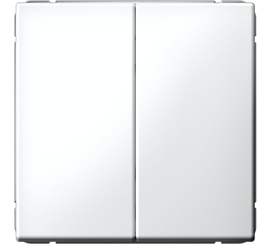 Выключатель Systeme Electric ArtGallery белый 2-клавишный, сх.5, 10АХ, механизм GAL000151