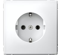 Розетка Systeme Electric ArtGallery Белый с заземлением, 16А, механизм GAL000143