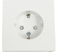 Розетка Systeme Electric ArtGallery Белый с заземлением со шторками, 16А, механизм GAL000145