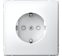 Розетка Systeme Electric ArtGallery Белый с заземлением со шторками, 16А, механизм GAL000145