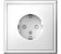 Розетка с заземлением со шторками ArtGallery Systeme Electric 16А, механизм, Белый GAL000145 3
