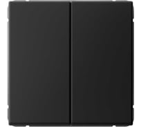 Переключатель Systeme Electric ArtGallery Карбон 2-клавишный, сх.6/2, 10АХ, механизм GAL001065 33462403