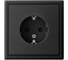 Розетка с заземлением со шторками ArtGallery Systeme Electric 16А, механизм, Карбон GAL001045 3