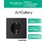 Розетка с заземлением со шторками ArtGallery Systeme Electric 16А, механизм, Карбон GAL001045 7