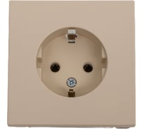 Розетка Systeme Electric ArtGallery Песочный с заземлением, 16А, механизм GAL001243