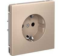 Розетка Systeme Electric ArtGallery Песочный с заземлением, 16А, механизм GAL001243