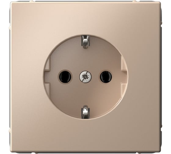 Розетка Systeme Electric ArtGallery Песочный с заземлением, 16А, механизм GAL001243