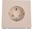 Розетка с заземлением со шторками ArtGallery Systeme Electric 16А, механизм, Песочный GAL001245 3