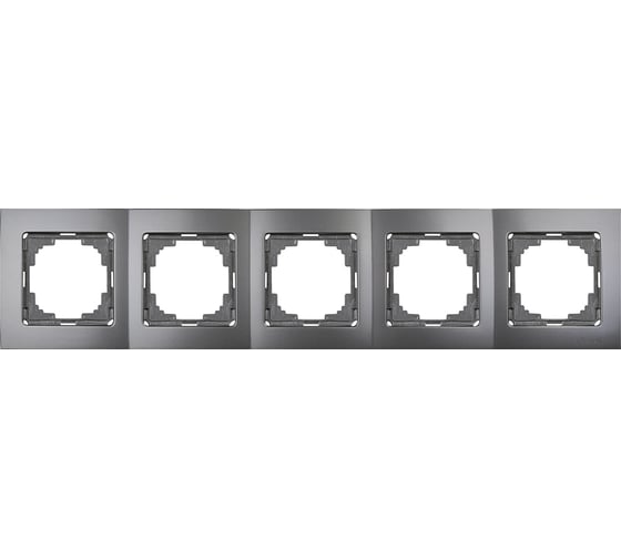 Рамка NILSON пятиместная антрацит Touran metallic 24160095