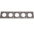 Рамка NILSON пятиместная антрацит Touran metallic 24160095 2